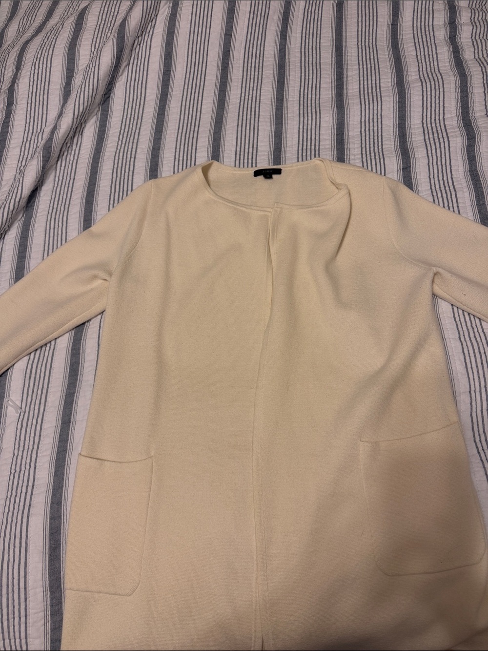 J. Crew Cream Knit Sweater - Neutral Crewneck
